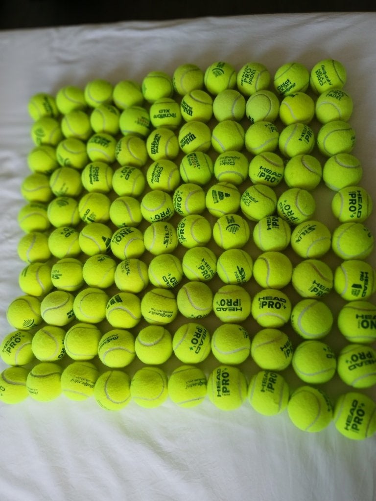 Gebruikte padelballen (50 stuks), Dieren en Toebehoren, Ophalen, Gebruikt