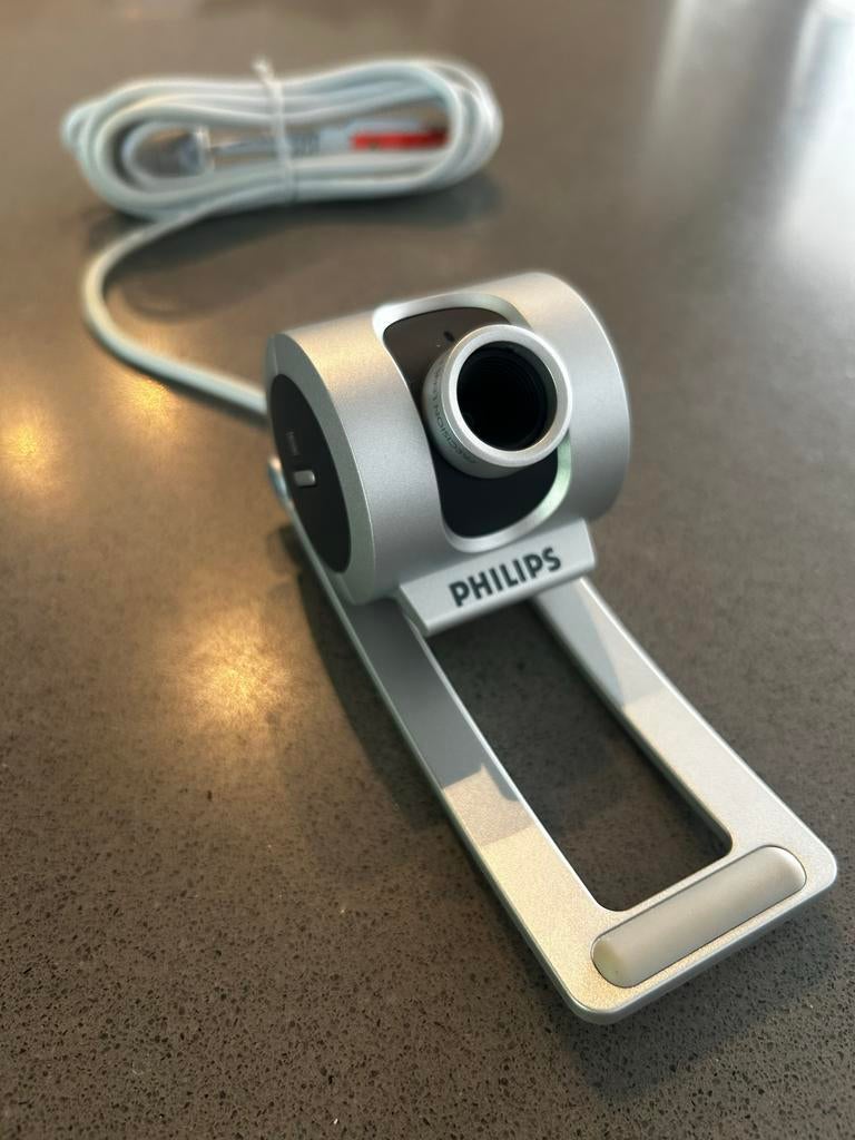 Vintage Philips SPC710NC Webcam - Jaren 2000 Design, Ophalen of Verzenden, Zo goed als nieuw, Windows, Monitorclip