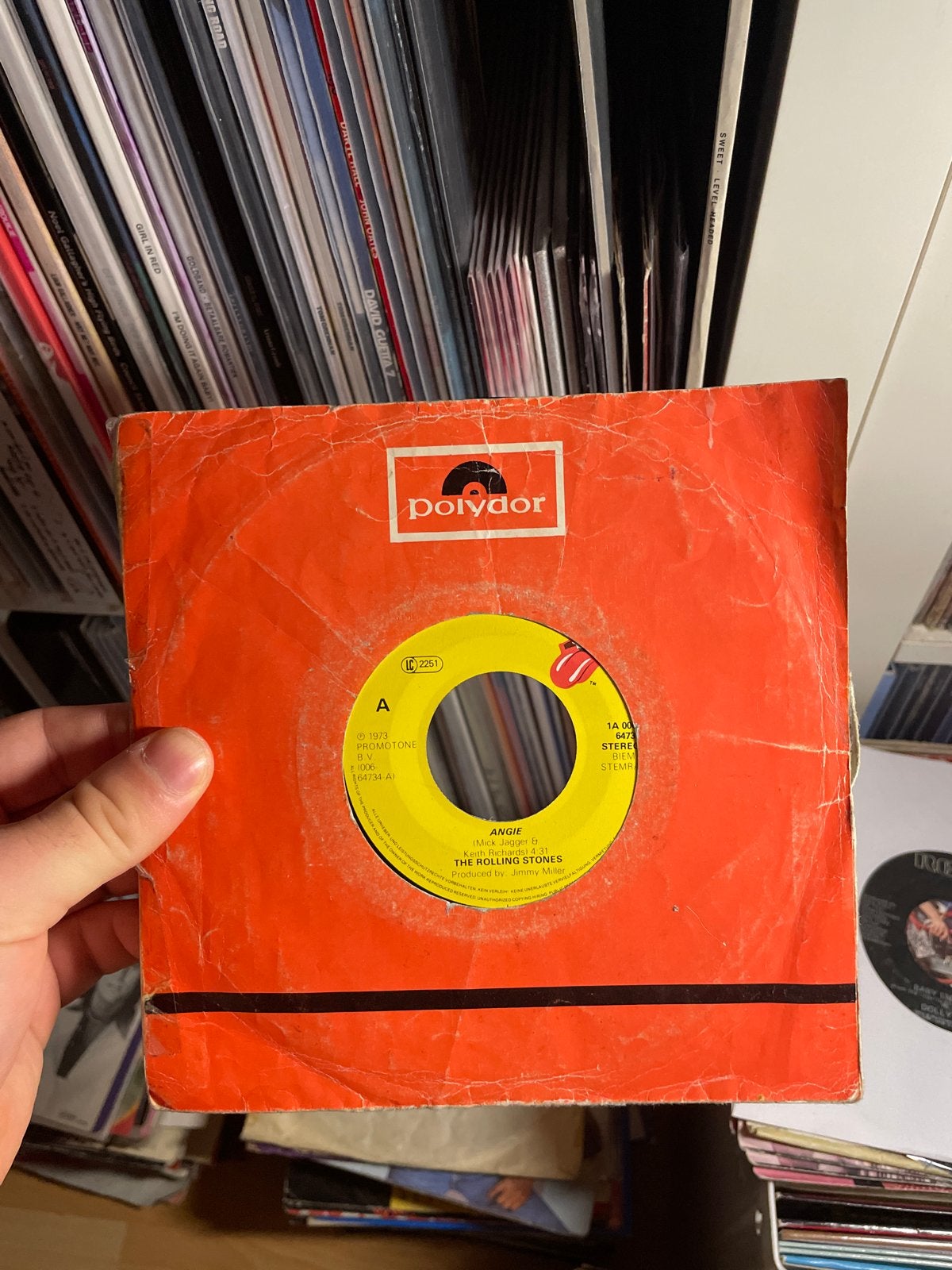 The Rolling Stones - Angie / Silver Train 7 inch vinyl singl, Gebruikt, Originele persing, 7 inch, Ophalen of Verzenden