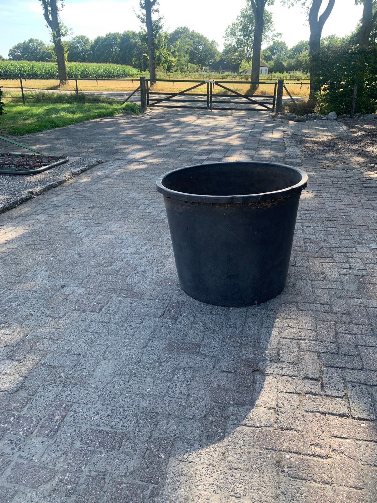 Waterbak 500 liter, Tuin en Terras, Bloembakken en Plantenbakken, Ophalen, Kunststof, Gebruikt, Rond
