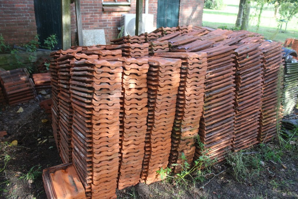 Rode mulden dakpannen te koop van Kurstjens en Groenloo, Ophalen, Gebruikt, Steen of Klei, 15 m² of meer