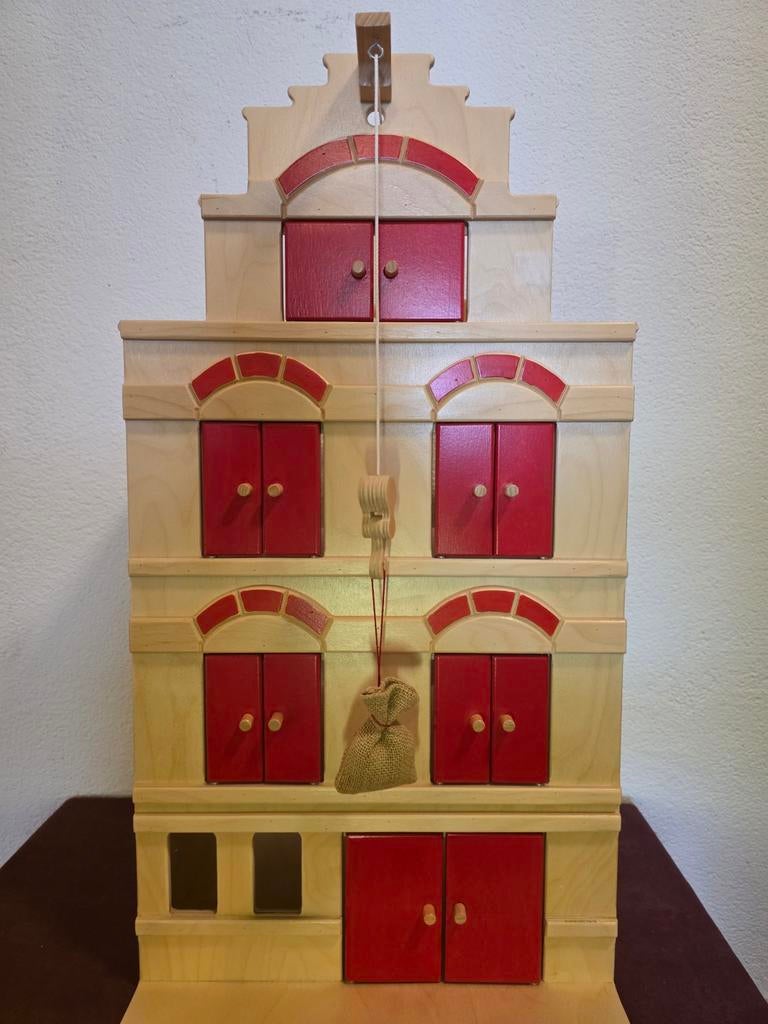 Groot houten Pakhuis "Van Dijk", Kinderen en Baby's, Speelgoed | Poppenhuizen, Ophalen of Verzenden, Nieuw, Poppenhuis
