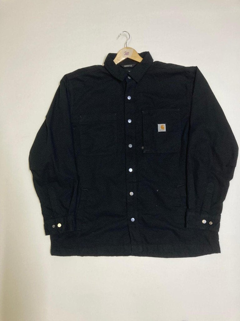 Carhartt Shacket - XL - Loose Fit - Black - Flannel Inside, Zwart, Carhartt, Ophalen of Verzenden, Maat 56/58 (XL)