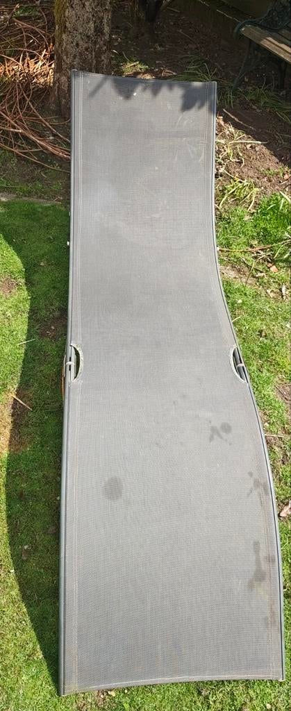 2 opvouwbare ligbedden, Tuin en Terras, Ligbedden, Ophalen, Gebruikt, Kunststof, Inklapbaar