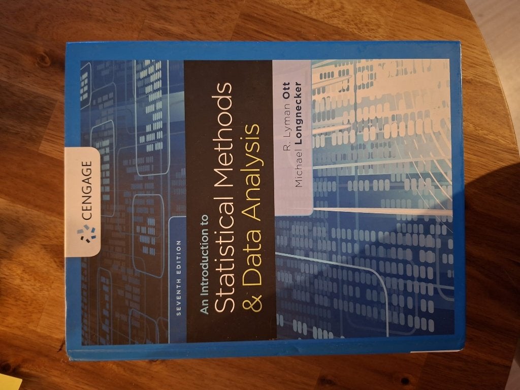 An introduction to statiscal methods & data analysis, Ophalen, Beta, Zo goed als nieuw, WO