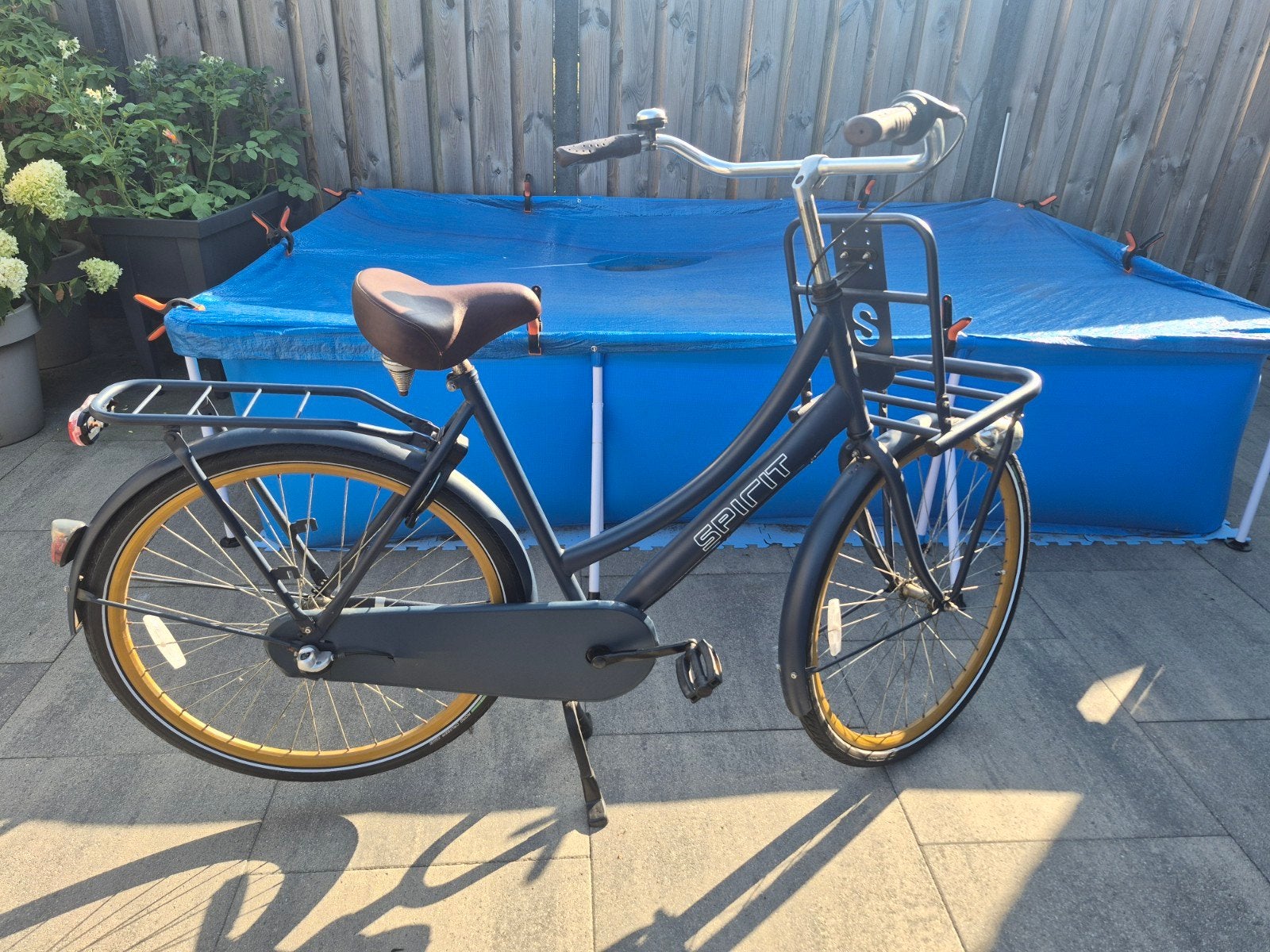 Blauwe spirit fiets, Ophalen, Terugtraprem, Gebruikt, Versnellingen
