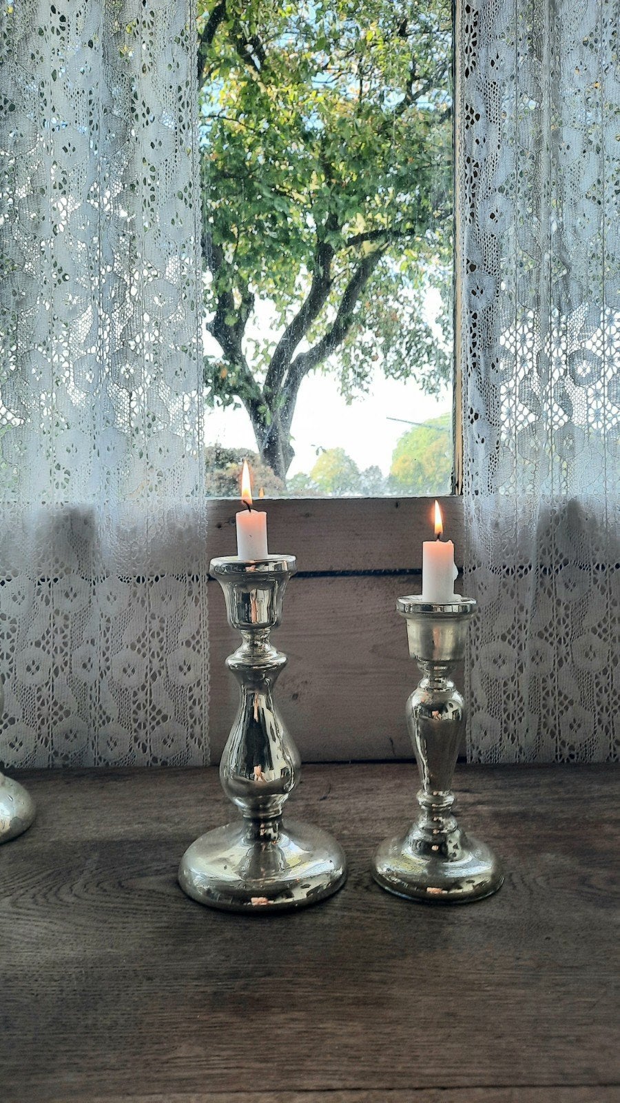 armeluiszilveren boerenzilverglas kandelaars set (nuzzelspul, Antiek en Kunst, Ophalen of Verzenden, Koper of Brons