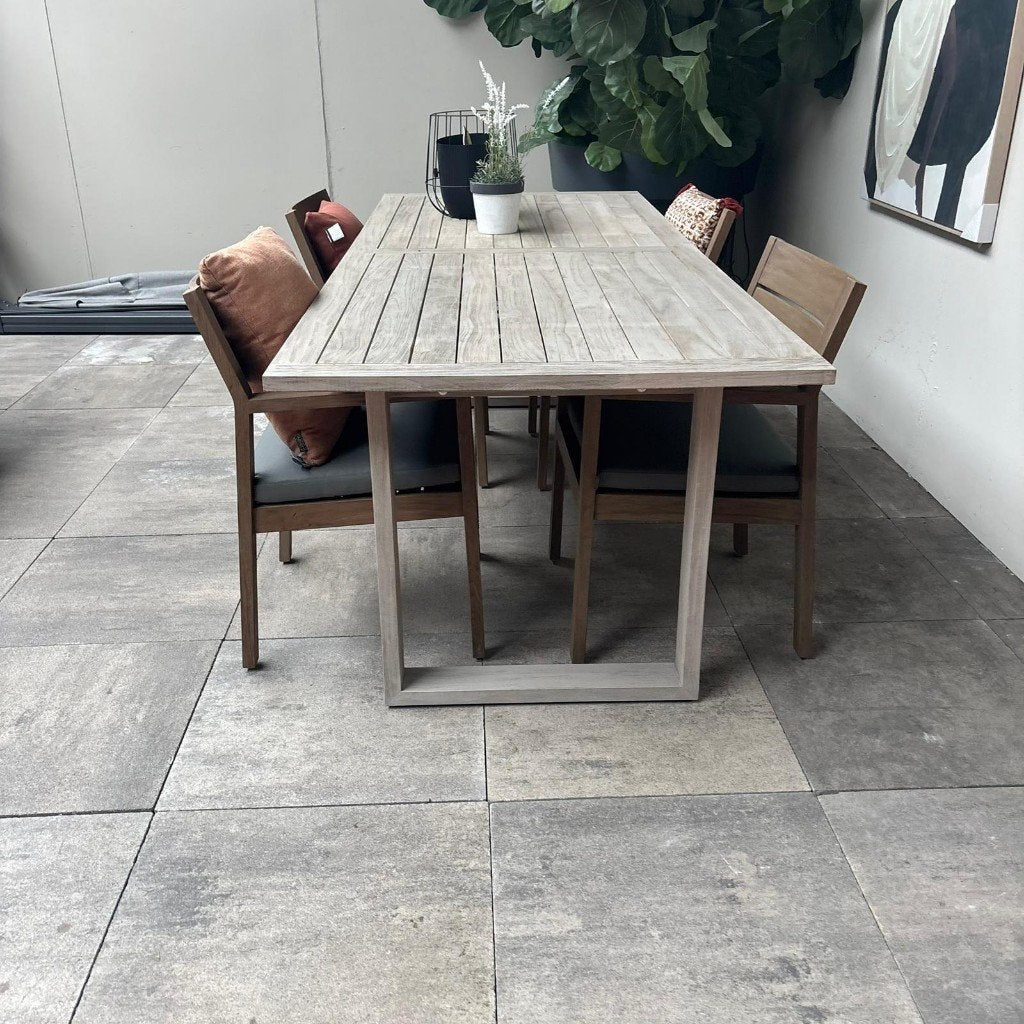 Antigua - Square Tuinset | Showroommodel, Ophalen, 4 zitplaatsen, Gebruikt, Teakhout