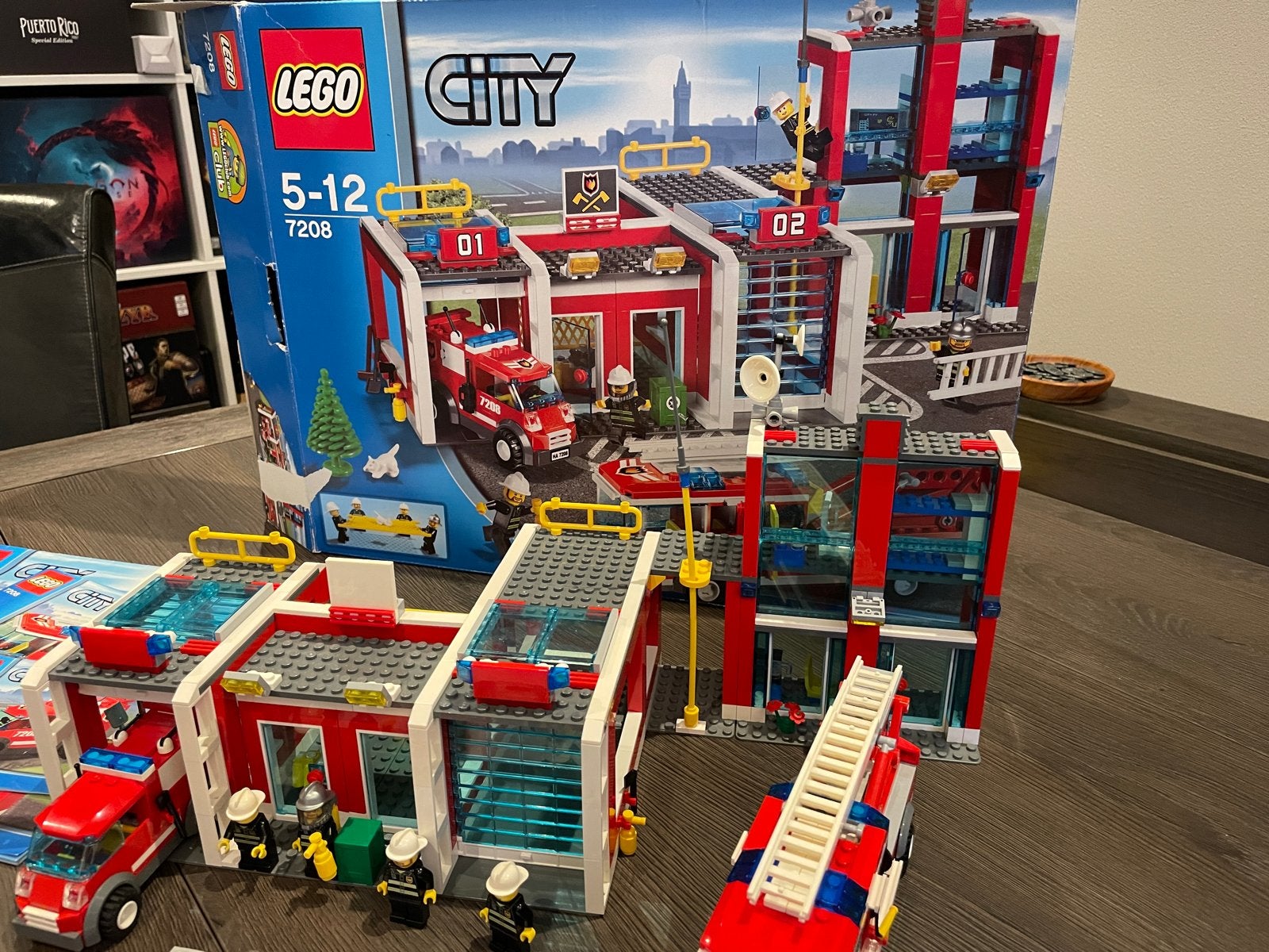 Lego City Brandweerkazerne 7208 - Complete Set, City, Lego, Ophalen of Verzenden, Zo goed als nieuw