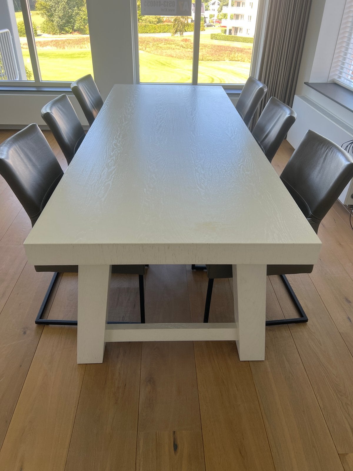 Keijzer en co big top stevige witte tafel 260x100 cm, Ophalen, Gebruikt, 100 tot 150 cm, 200 cm of meer