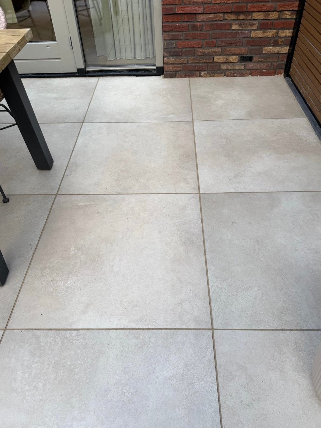 Keramische beige terras tegels, Ophalen, Keramiek, Nieuw, Minder dan 5 m²