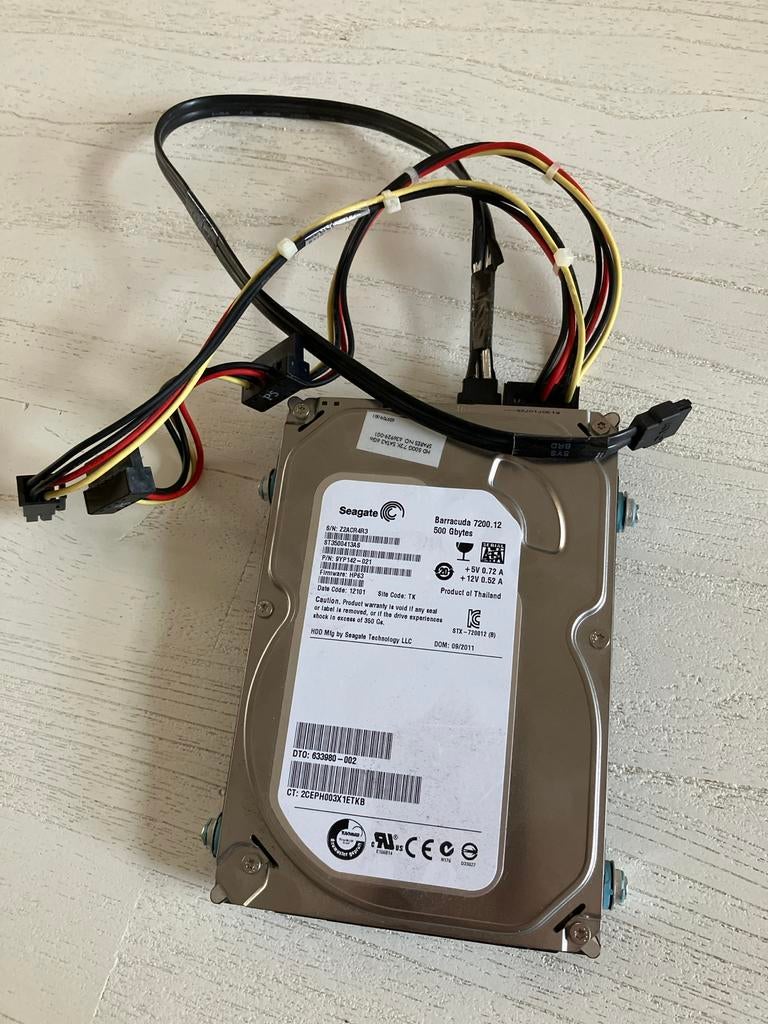 Gebruikte Seagate Barracuda 500GB HDD 7200 RPM, Computers en Software, Harde schijven, Intern, Gebruikt, Ophalen of Verzenden