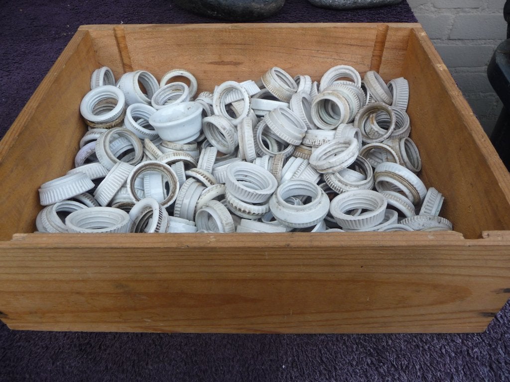 porseleinen ringen voor koperen fittingen, Ophalen of Verzenden