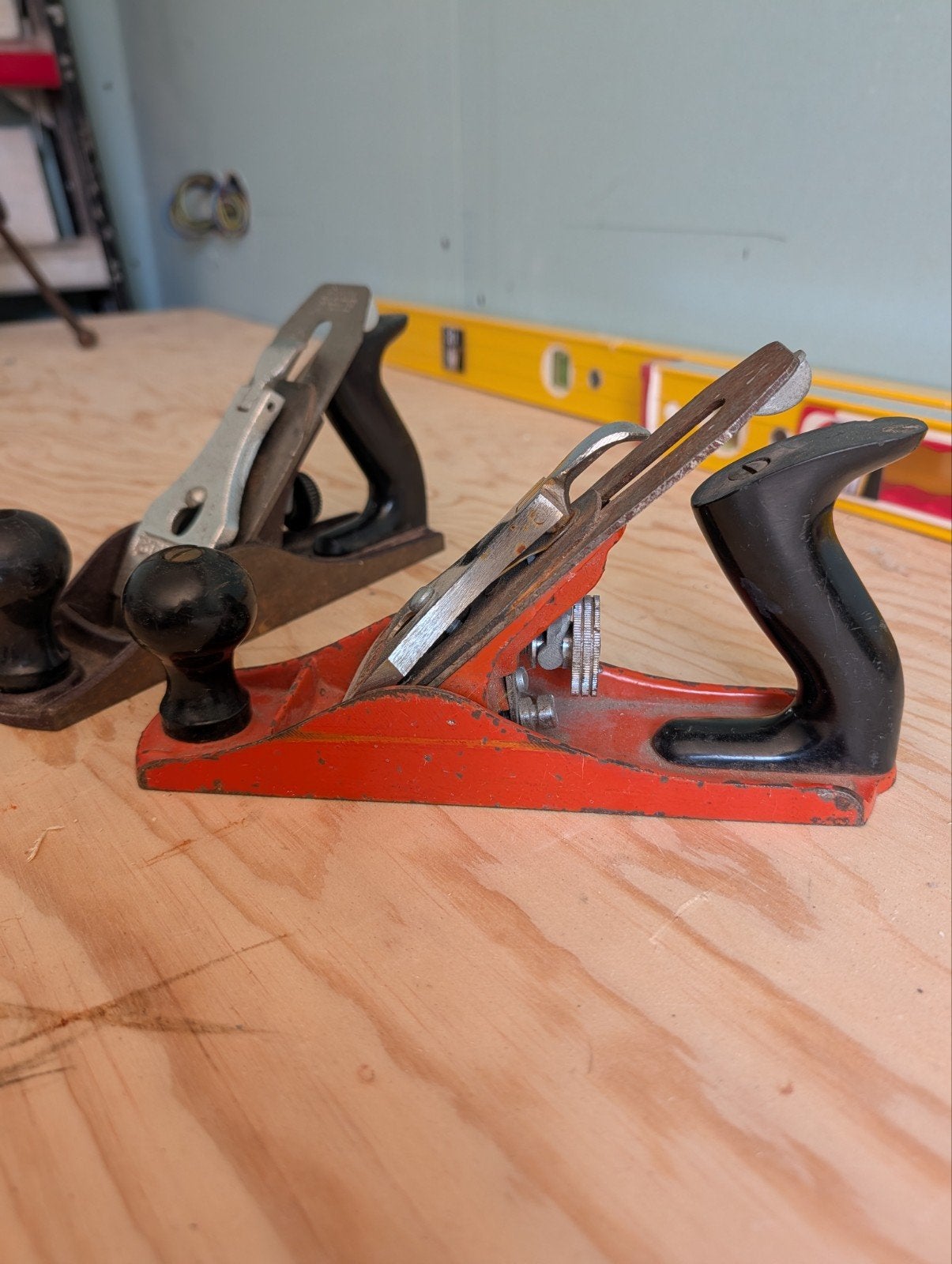 2x Stanley handschaaf - klaar voor gebruik na slijpen, Ophalen of Verzenden, Gebruikt, Overige typen, Stanley