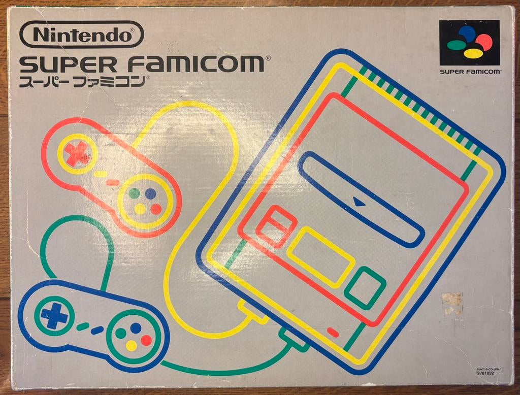 Nintendo Super Famicom 1CHIP CIB, Spelcomputers en Games, Spelcomputers | Nintendo Super NES, Zo goed als nieuw, Met 2 controllers