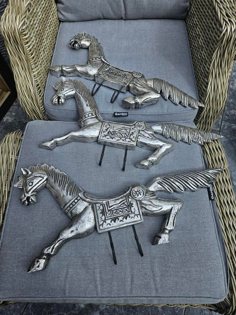 3 houten kapstokken., Huis en Inrichting, Woonaccessoires | Kapstokken, Zo goed als nieuw, Minder dan 100 cm, Hout, Ophalen