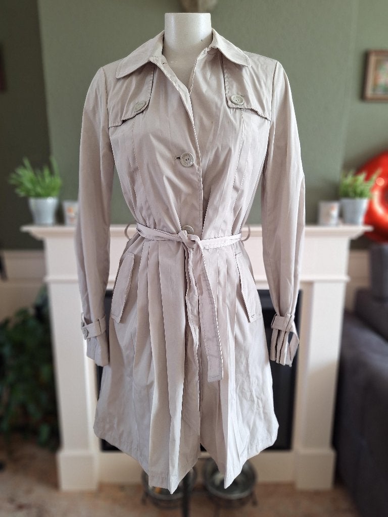 Emporio Armani trenchcoat tussen parka jas S 36 IT40, Verzenden, Beige, Zo goed als nieuw, Emporio Armani