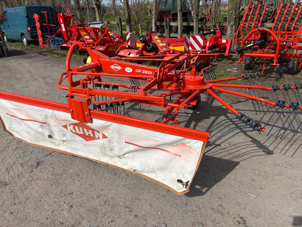 Kuhn GA 3501 hooi hark, Ophalen, Akkerbouw, Weidebouw