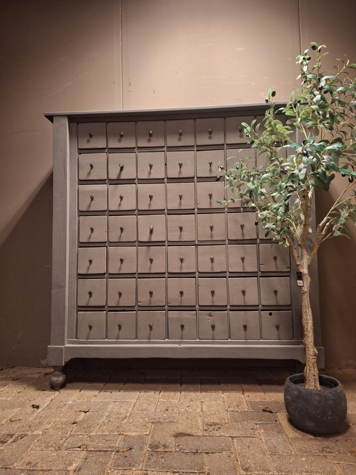 oude schoolkast apothekerskast ladekast, Ophalen of Verzenden