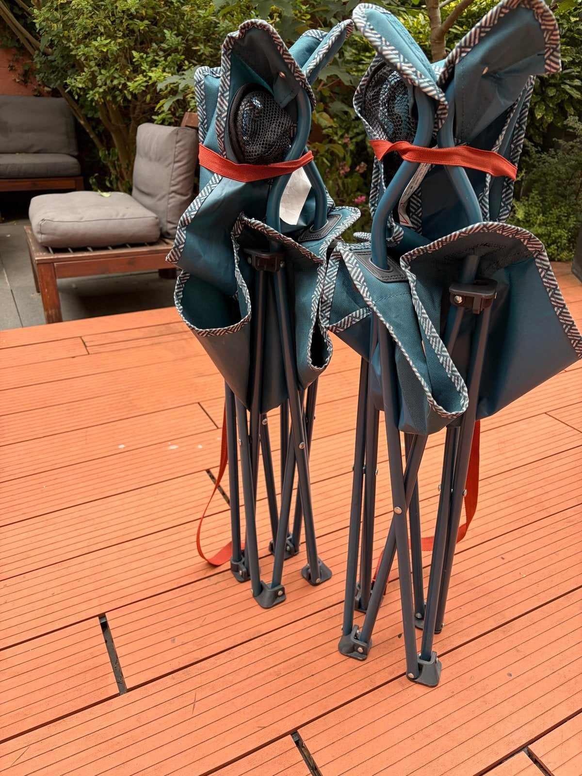 Quechua campingstoeltjes - Set van 2 opvouwbare stoelen, Caravans en Kamperen, Kampeermeubelen, Ophalen, Gebruikt, Campingstoel