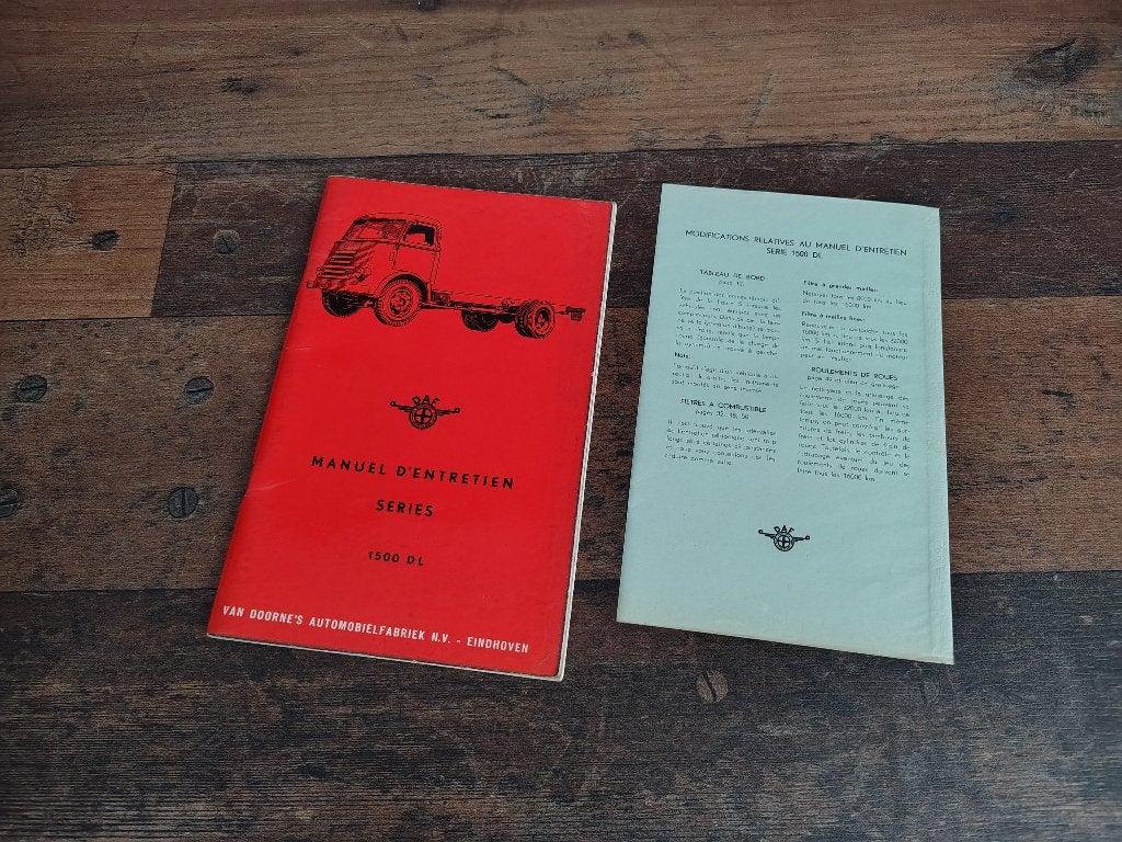 Instructie Boekje: DAF 1500 DL/ Vrachtwagen (1957) France, Verzenden