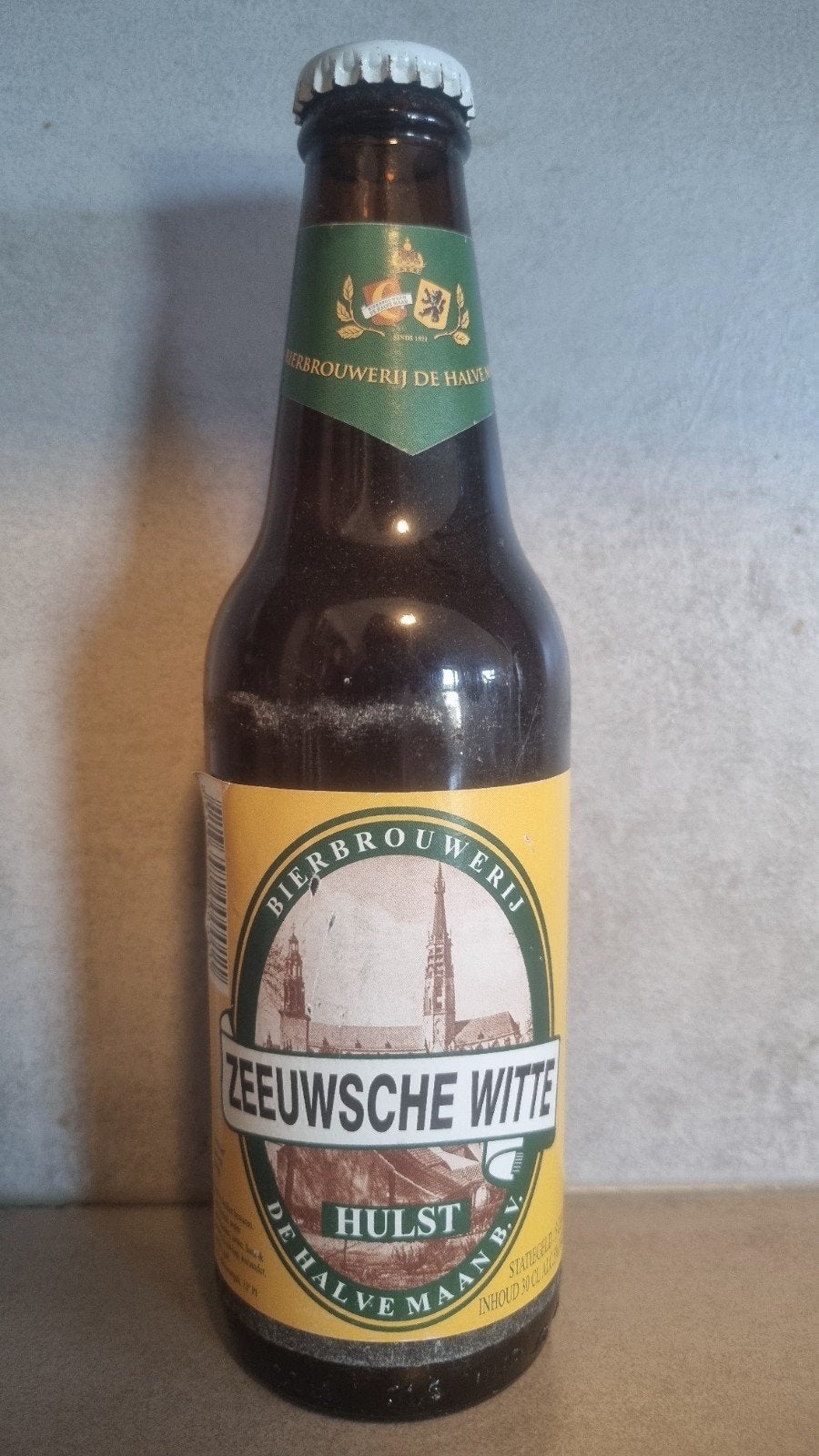 De Halve Maan, Hulst: Zeeuwse Witte '99, Verzamelen, Ophalen of Verzenden, Zo goed als nieuw, Flesje(s), Overige merken