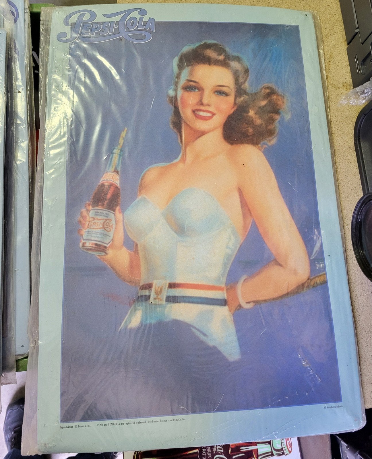 metalen blik reclameborden Pepsi 60x40 cm, Ophalen of Verzenden