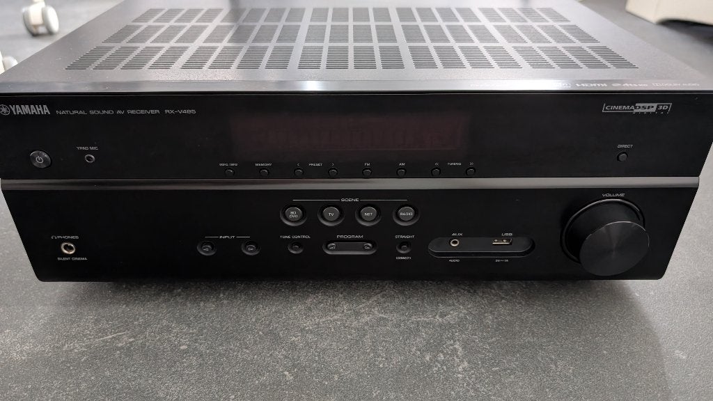 Yamaha RX-V485 receiver + Canton 5.1 surround speakerset, Gebruikt, 70 watt of meer, 5.1-systeem, Overige spelers