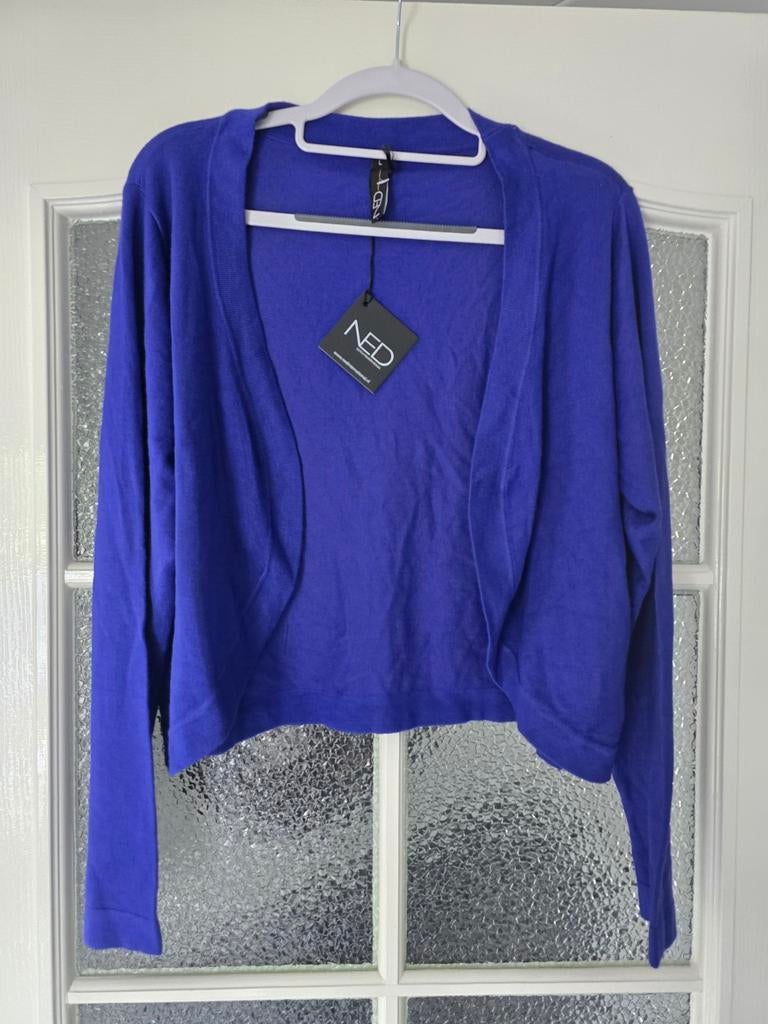 Nieuw vest bolero Ned L kobaltblauw, Kleding | Dames, Truien en Vesten, Ophalen of Verzenden, Nieuw, Blauw