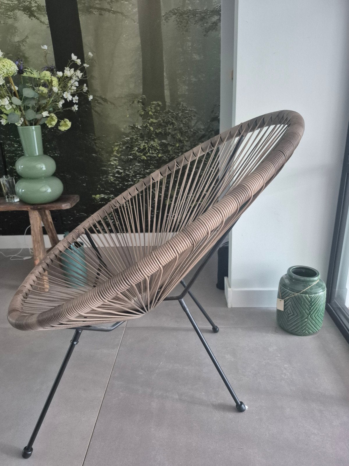 stoel, Ophalen, Bruin, Acapulco, Modern, Bohemian, Zo goed als nieuw