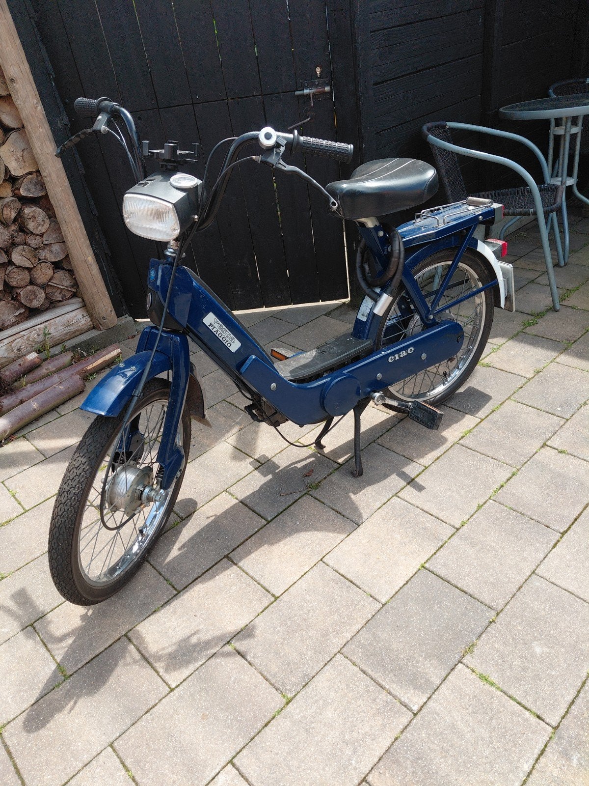 Piaggio Ciao snorfiets - Blauw, Fietsen en Brommers, Ophalen, Gebruikt, Tweetakt, Piaggio
