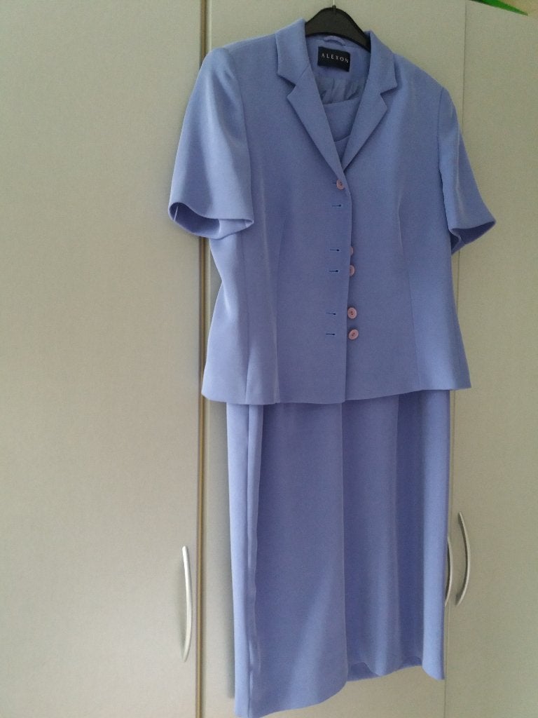 Alexon mouwloze lila jurk met jasje met korte mouw maat 40, Kleding | Dames, Gelegenheidskleding, Maat 38/40 (M), Overige typen