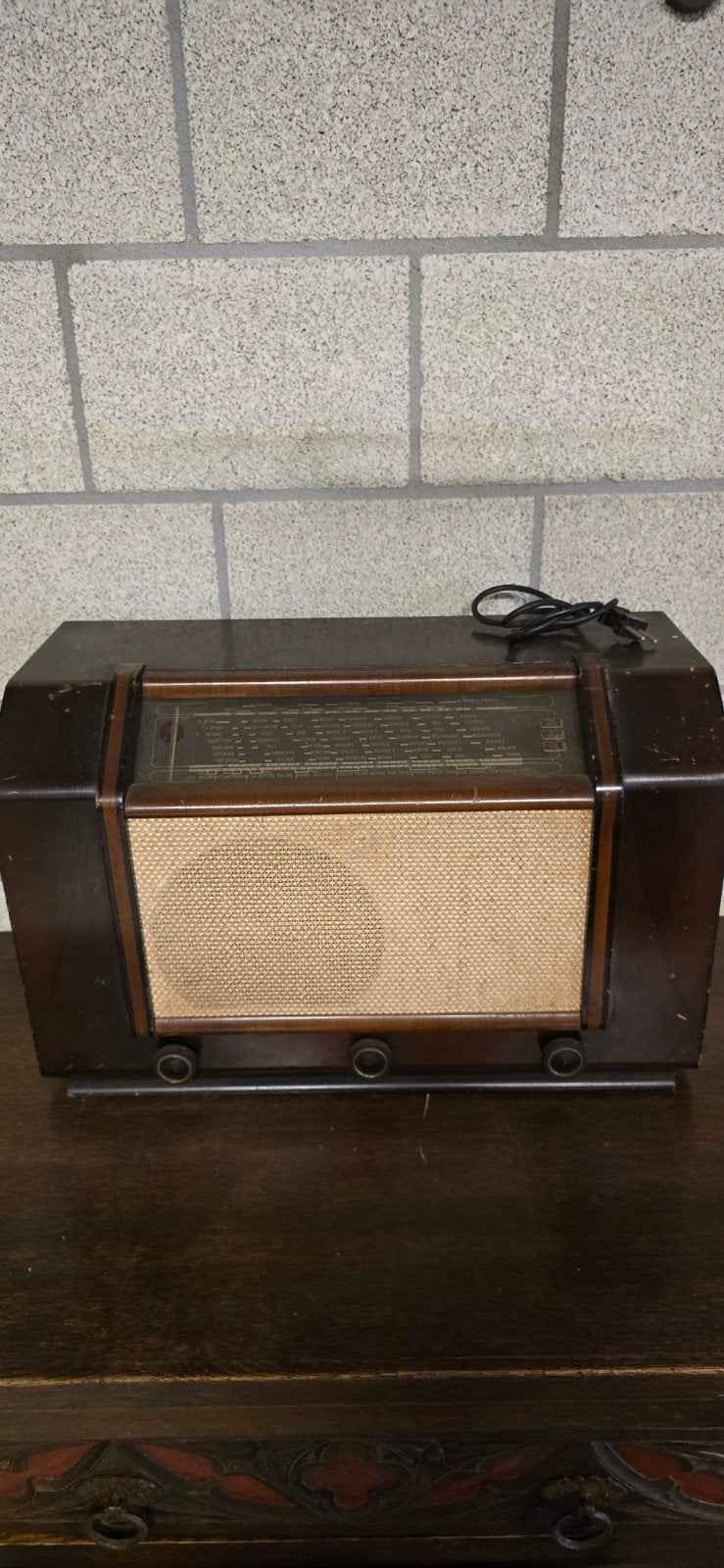 Vintage Radio - Klassieke Houten Buizenradio, Ophalen of Verzenden, Gebruikt, Radio