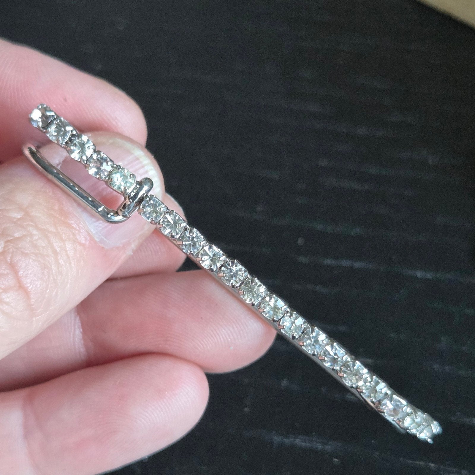 Strass speld, Ophalen of Verzenden, Goud, Overige materialen