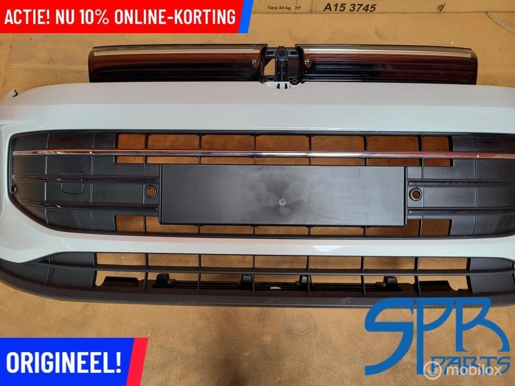 Vw TIGUAN 571 CT1 LIFE LC9A VOORBUMPER PURE WHITE GRILLE NEW, VOLKSWAGEN, Volkswagen, Nieuw, Ophalen of Verzenden