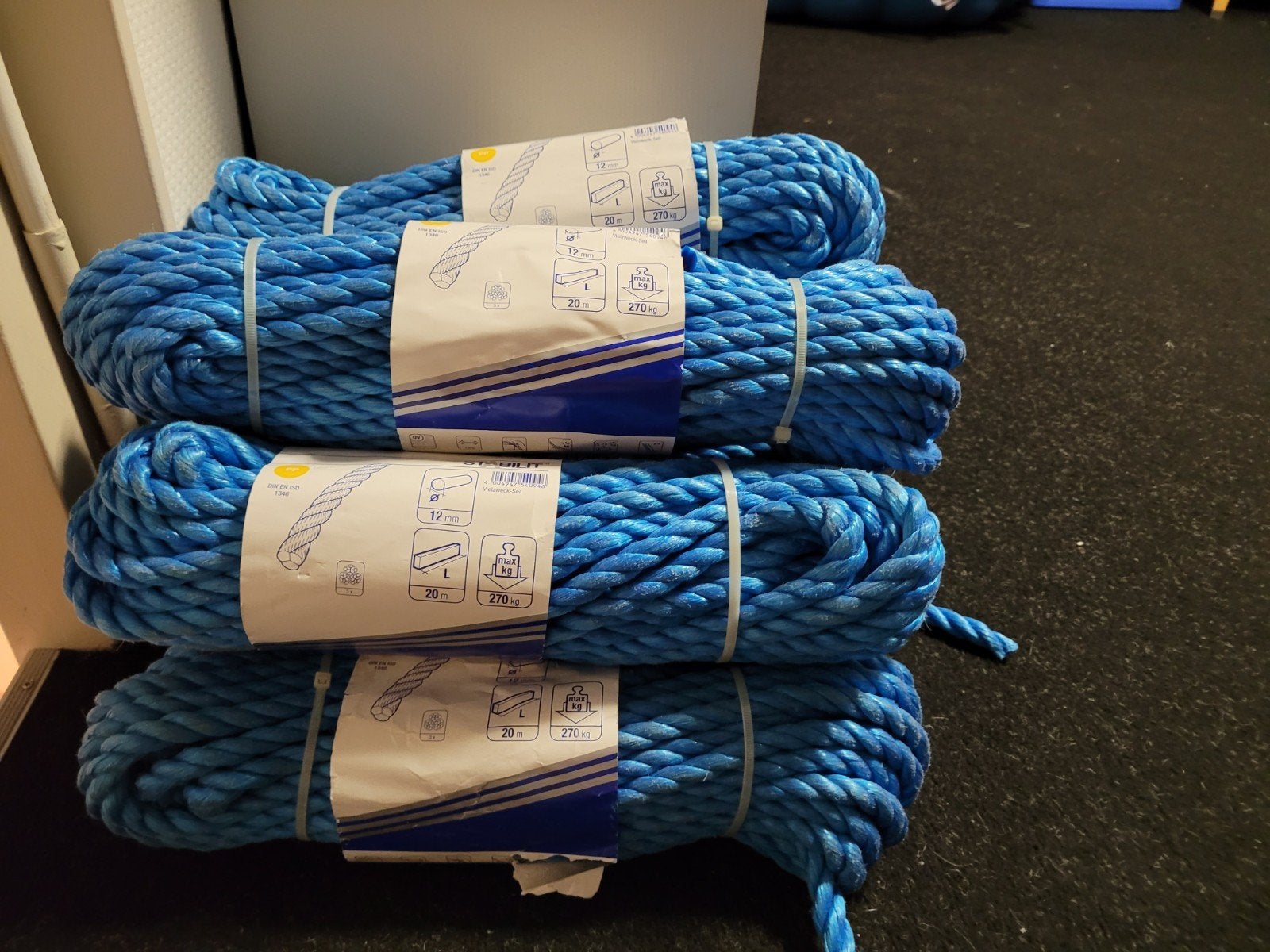 Stabilit touw 12mm dik, 20 Meter lang, Ophalen, Nieuw