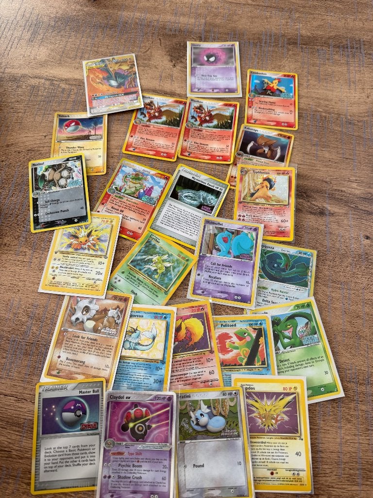 Prachtige vintage pokemon, Ophalen of Verzenden, Zo goed als nieuw, Losse kaart, Foil