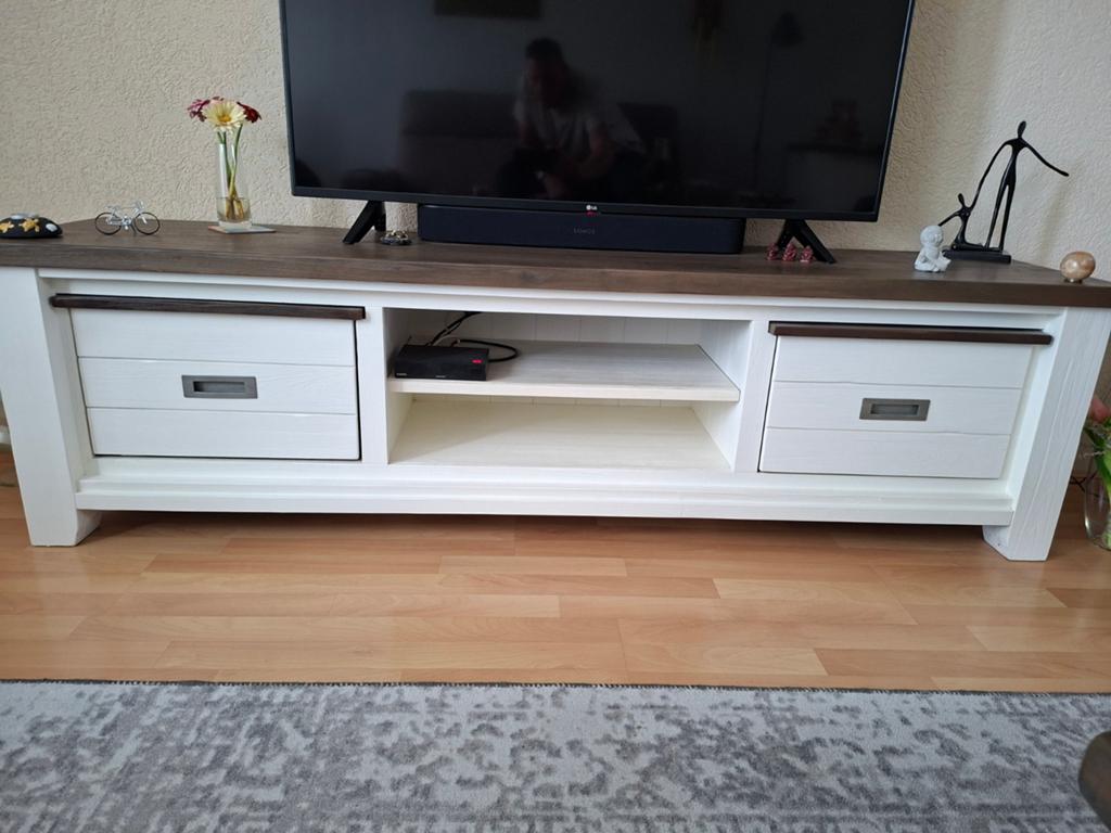 Henders & Hazel TV-meubel met aanpasbare lades, Gebruikt, 150 tot 200 cm, Ophalen of Verzenden, Minder dan 100 cm