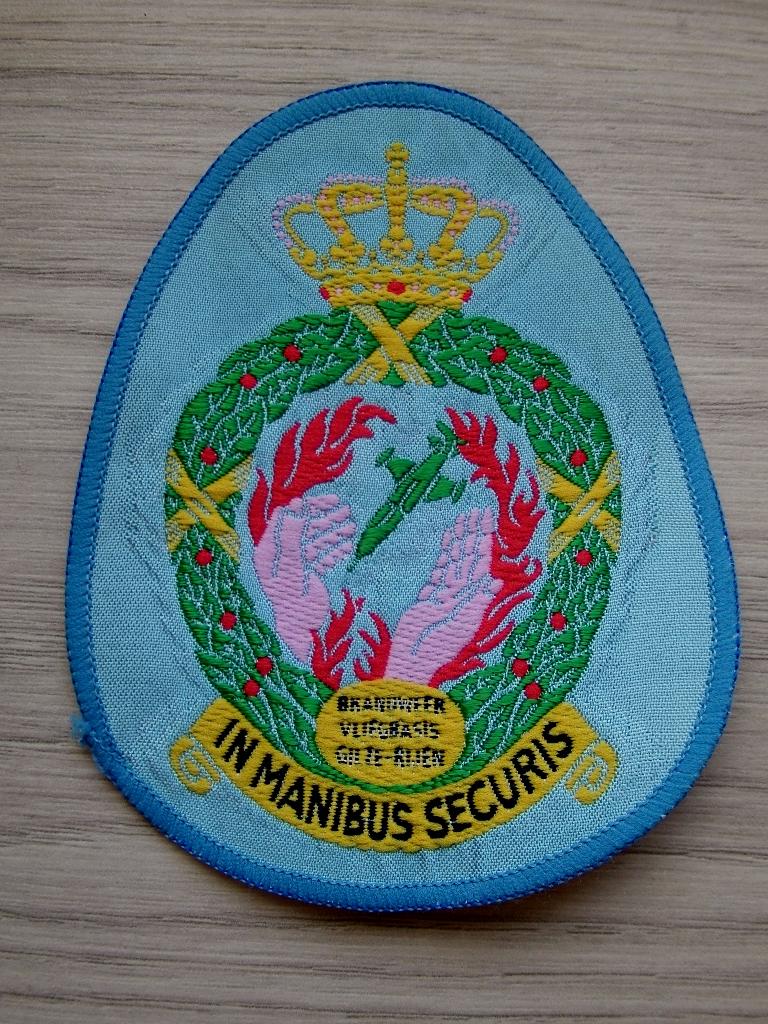 Patch Luchtmacht Brandweer Vliegbasis Gilze-Rijen, Verzenden, Luchtmacht, Nederland, Embleem of Badge