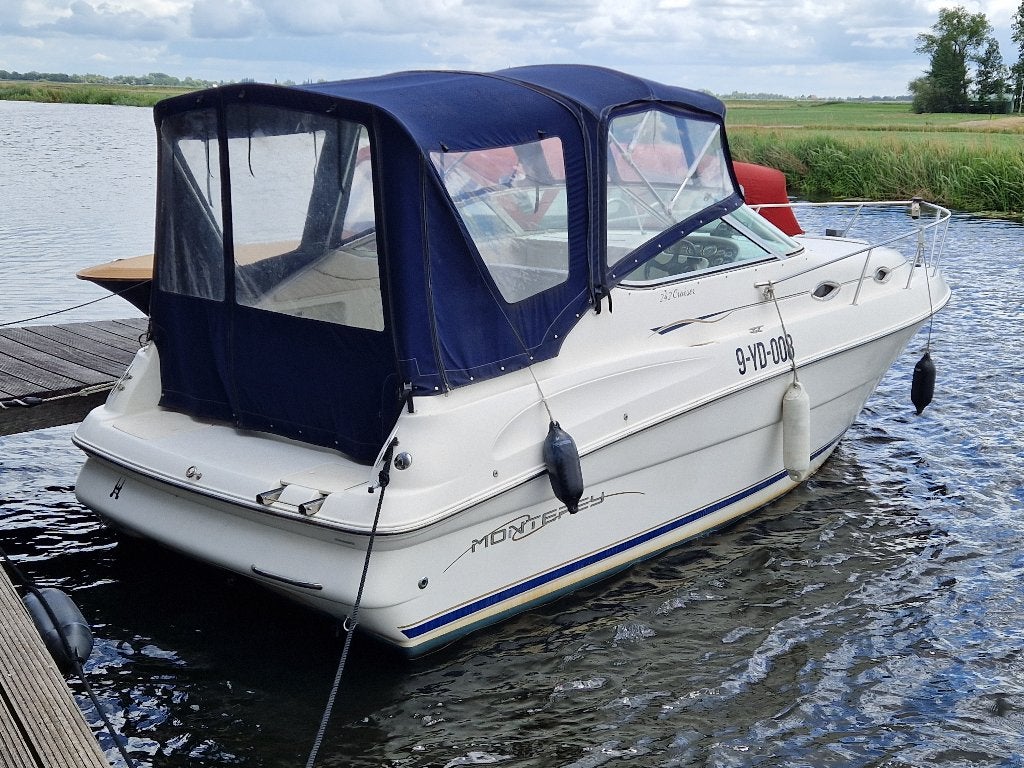 Monterey 242 Cruiser - Perfect voor dagtochten, Watersport en Boten, Speedboten, Ophalen, Overige merken, Gebruikt, Binnenboordmotor