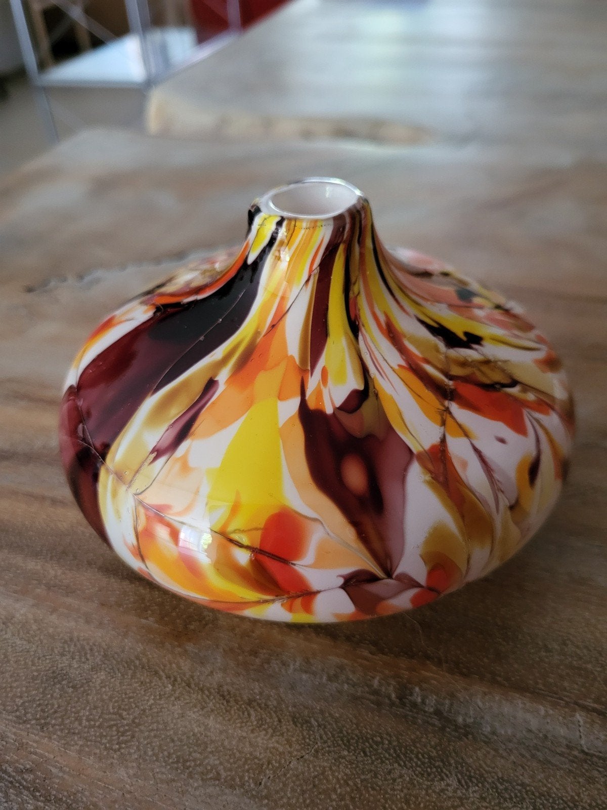Vaasje Fidrio, Antiek en Kunst, Ophalen, 9 cm, Object, Handgemaakt
