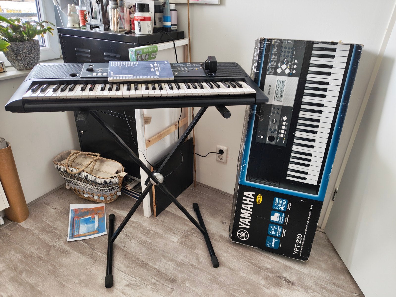Yamaha keyboard met standaard