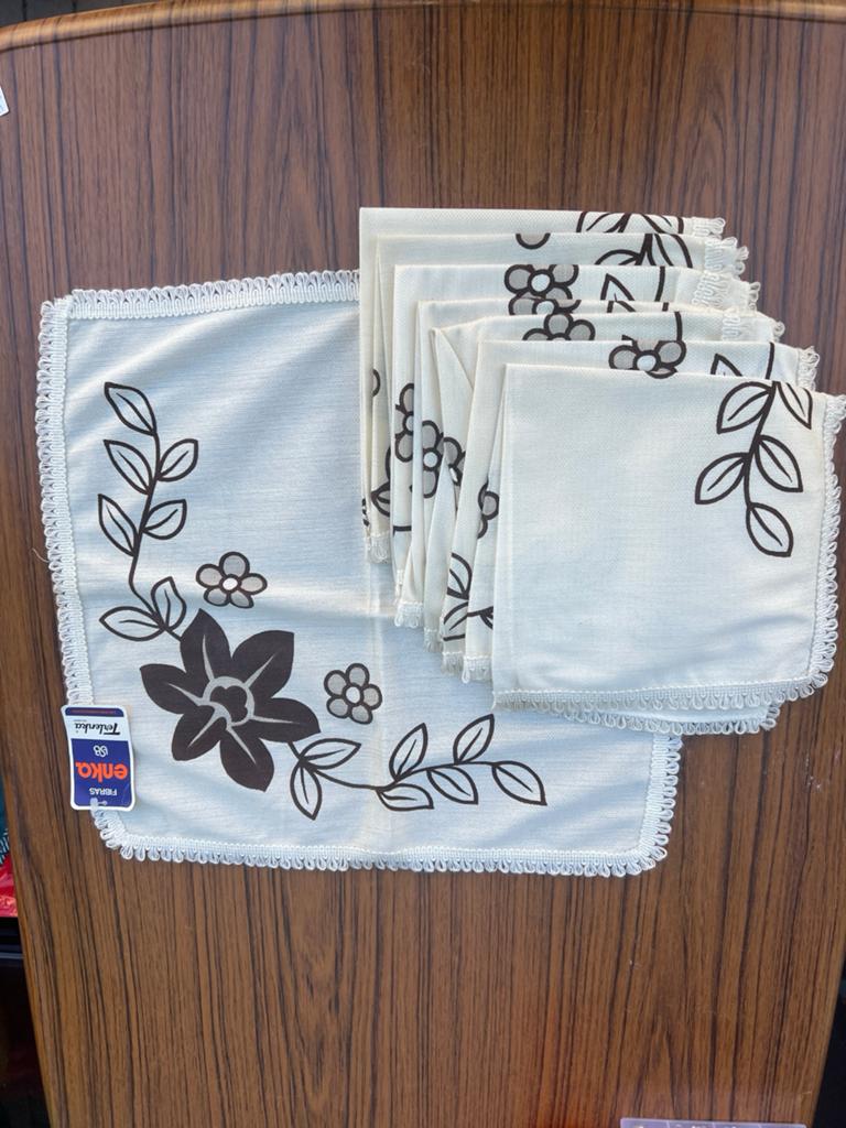 Vintage Jaren '70 Servetten - Nieuw met Label (8 stuks), Ophalen of Verzenden, Nieuw, Beige, Overige typen