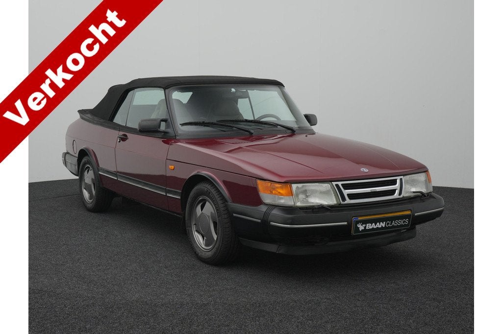Saab 900 Cabrio 2.0i-16 (bj 1993), Auto's, Voorwielaandrijving, Cabriolet, Bedrijf, Handgeschakeld