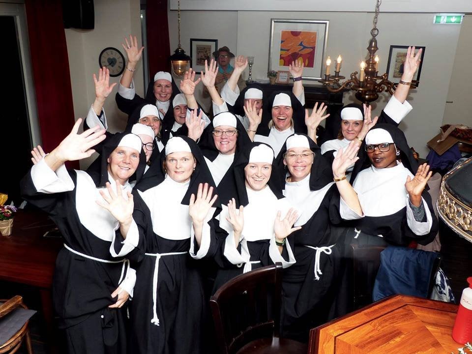Sister Act, nonnen, pater, pastoor, paus, priester, paus pak, Ophalen of Verzenden, Gedragen, Maat 46/48 (XL) of groter, Overige typen