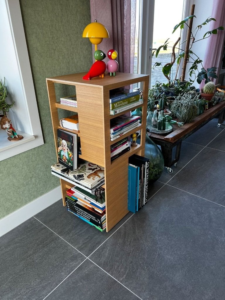 Book tower Linteloo, Huis en Inrichting, Ophalen, Eikenhout, 50 tot 100 cm, Rechthoekig