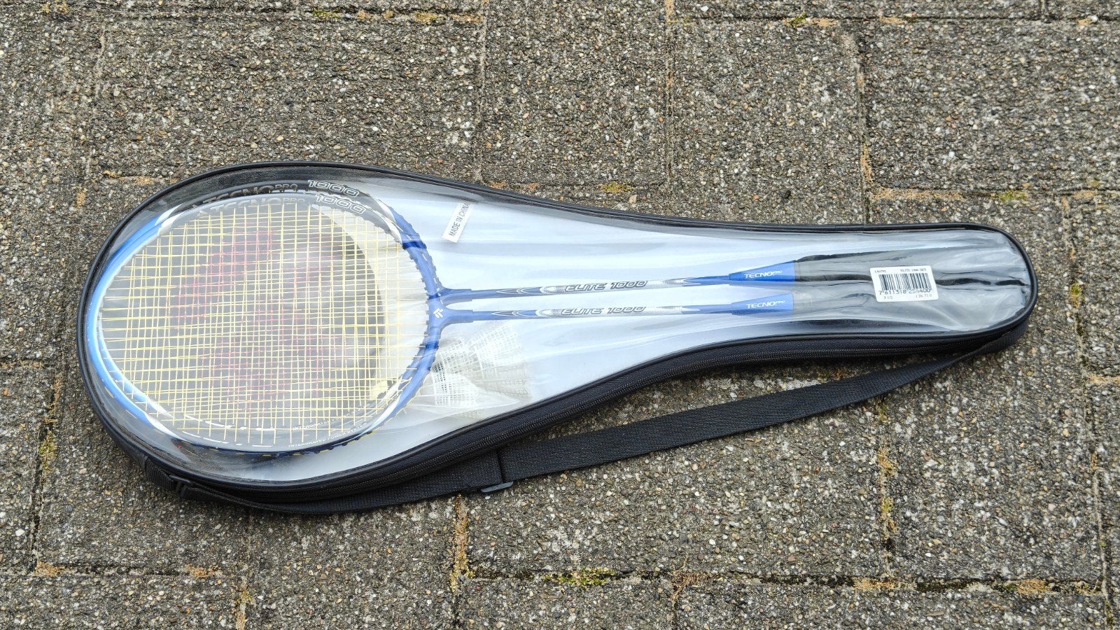 Complete set badminton rackets + 2 shuttles + draagtas, Ophalen, Zo goed als nieuw, Racket(s)
