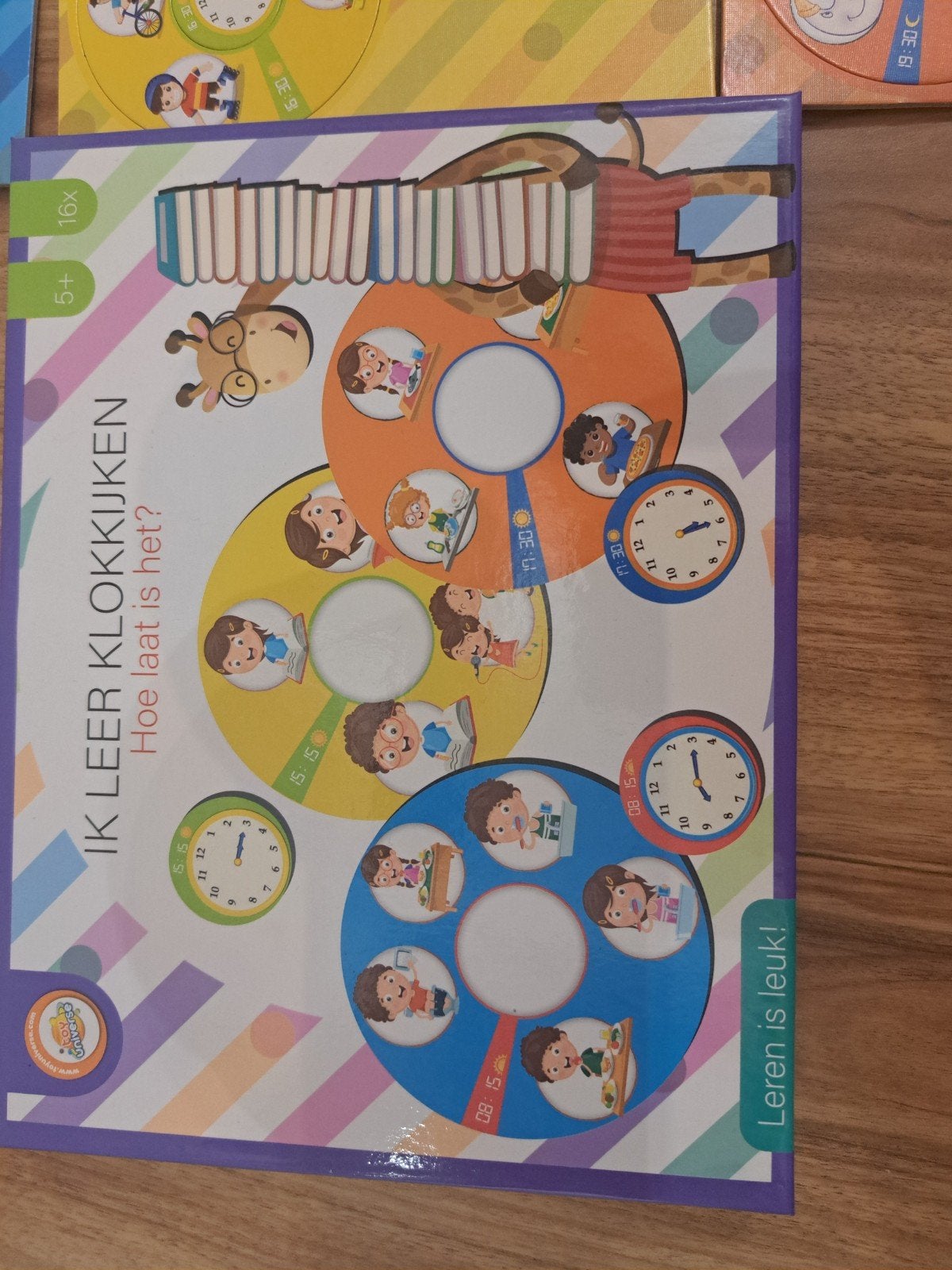 Ik leer klokkijken puzzel, Ophalen of Verzenden, 10 tot 50 stukjes, Zo goed als nieuw, 4 tot 6 jaar