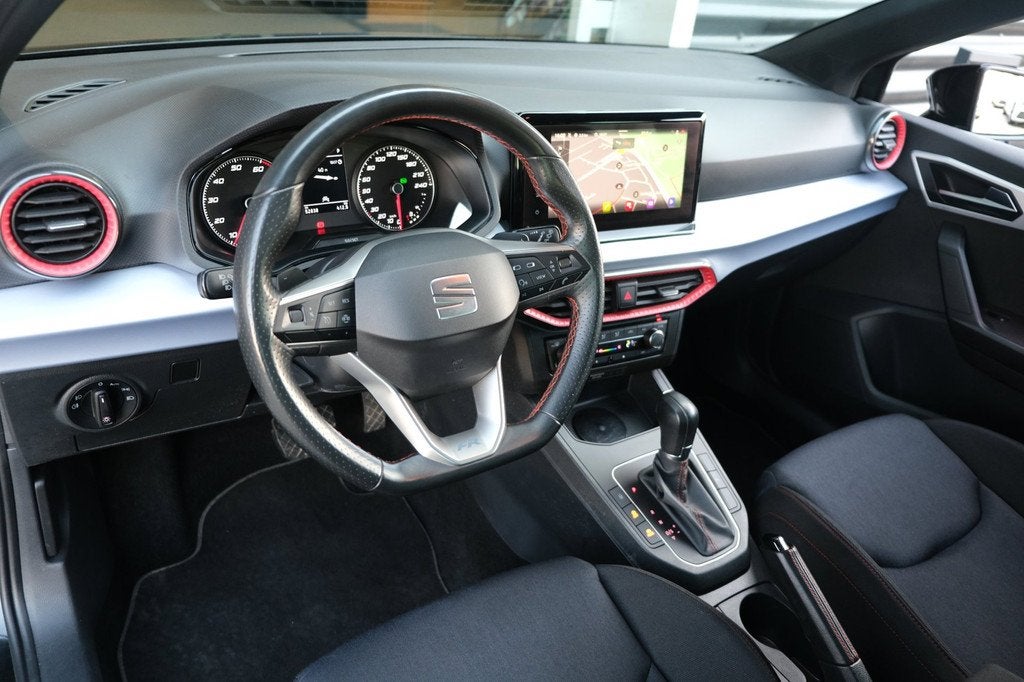 Seat Ibiza 1.0 EcoTSI FR DSG NW TYPE Navi Led Pdc Climate Cr, Stof, Gebruikt, Bi-Xenon koplampen, Origineel Nederlands