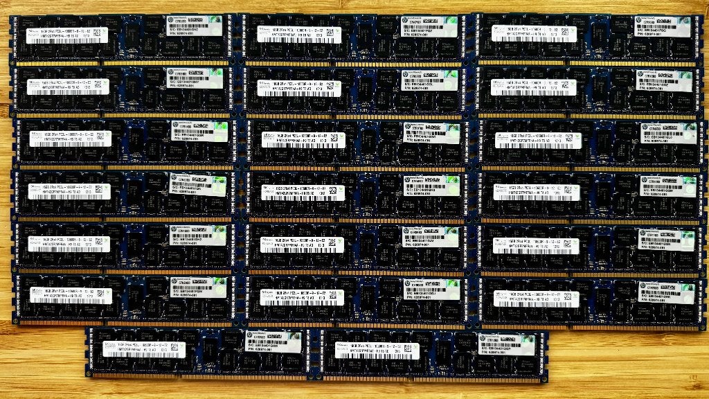 20x SK hynix 16GB DDR3L ECC RDIMM - 320GB totaal - HP, Computers en Software, RAM geheugen, Gebruikt, Server, DDR3, Ophalen of Verzenden